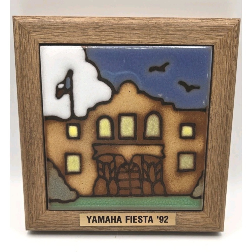 Yamaha Fiesta 1992‎ Southwestern Art Tile Framed Ceramic San Antonio TX